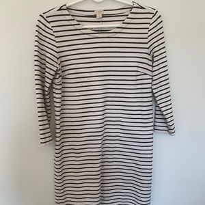 J crew striped sweater dress